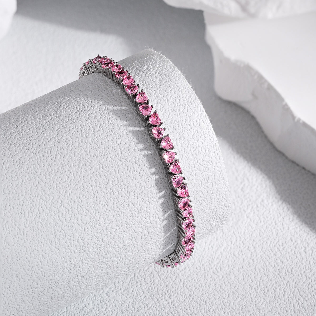 [ORA ]Dazzling Romantic Heart Shape Lover Bracelet