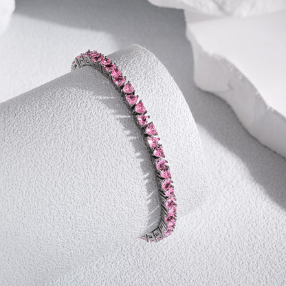 [ORA ]Dazzling Romantic Heart Shape Lover Bracelet