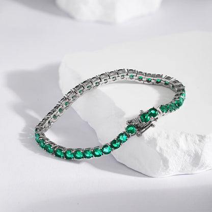 [ORA ]Radiant Colorful Round Cut Party Bracelet