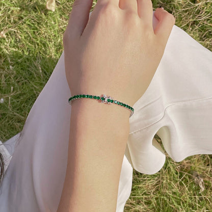 [ORA ]Radiant Colorful Round Cut Party Bracelet