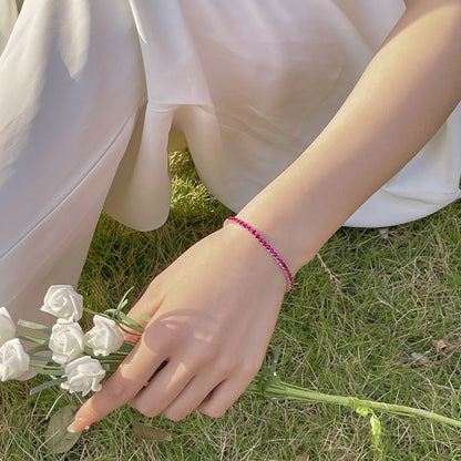 [ORA ]Radiant Colorful Round Cut Party Bracelet