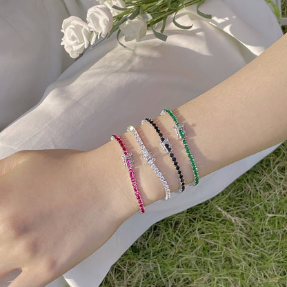 [ORA ]Radiant Colorful Round Cut Party Bracelet