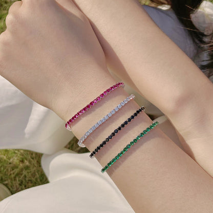 [ORA ]Radiant Colorful Round Cut Party Bracelet