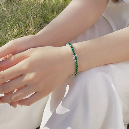 [ORA ]Radiant Colorful Round Cut Party Bracelet