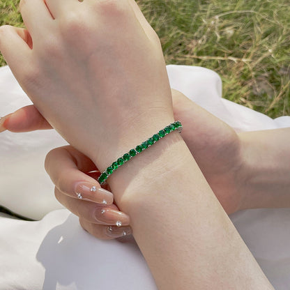 [ORA ]Radiant Colorful Round Cut Party Bracelet