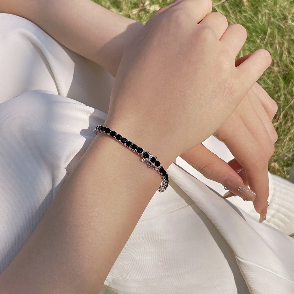 [ORA ]Radiant Colorful Round Cut Party Bracelet