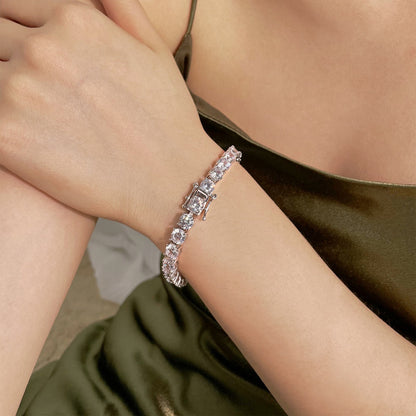 [ORA ]0.75 Carat Dazzling Round Cut Wedding Bracelet