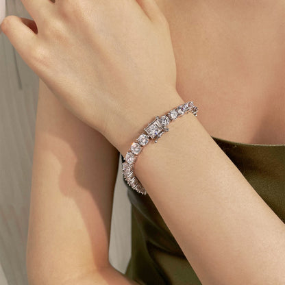 [ORA ]0.75 Carat Dazzling Round Cut Wedding Bracelet