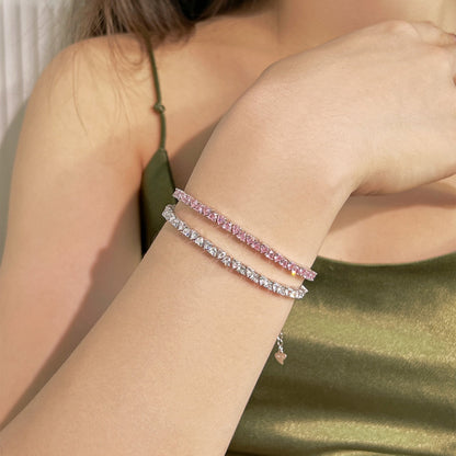 [ORA ]Dazzling Romantic Heart Shape Lover Bracelet