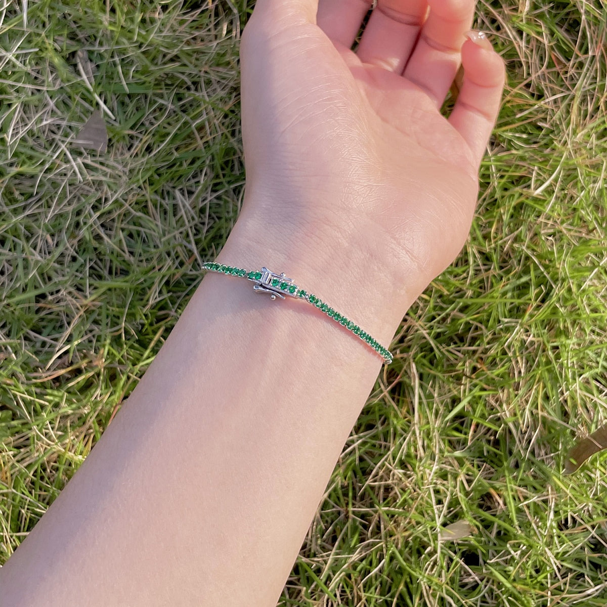 [ORA ]Radiant Colorful Round Cut Party Bracelet