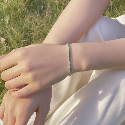 [ORA ]Radiant Colorful Round Cut Party Bracelet
