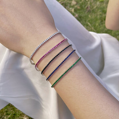 [ORA ]Radiant Colorful Round Cut Party Bracelet