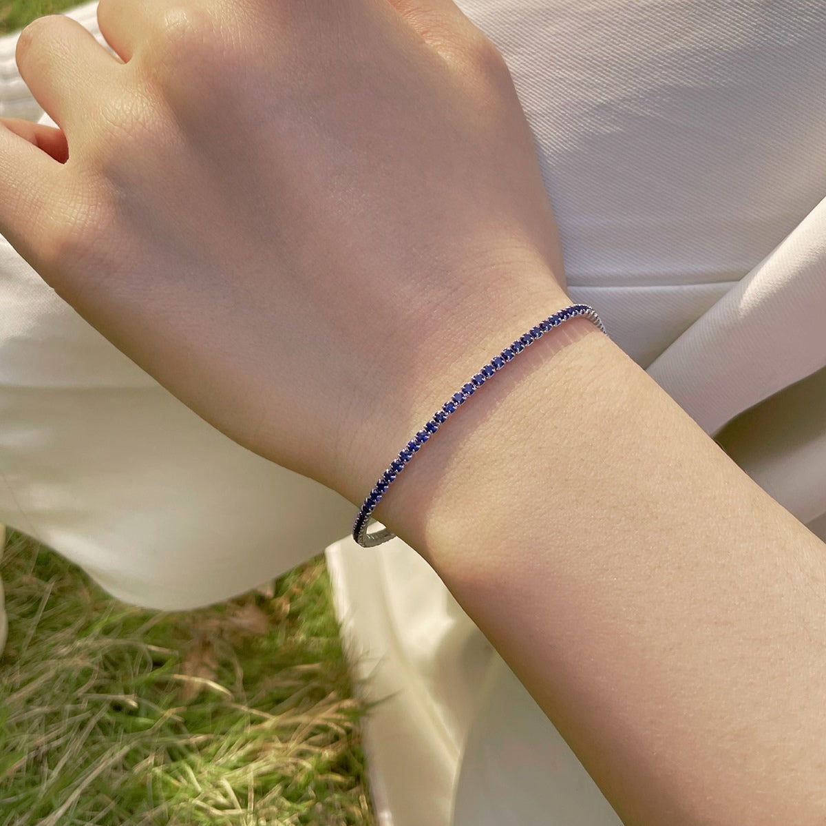 [ORA ]Radiant Colorful Round Cut Party Bracelet