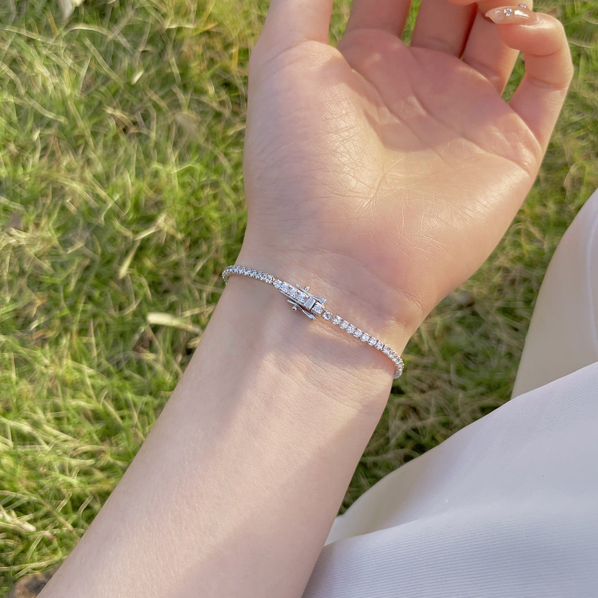 [ORA ]Radiant Colorful Round Cut Party Bracelet
