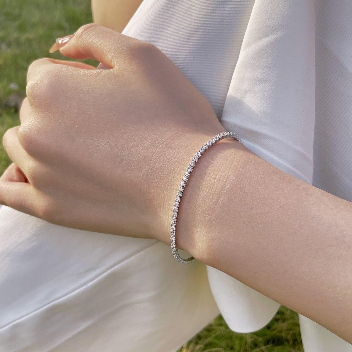 [ORA ]Radiant Colorful Round Cut Party Bracelet