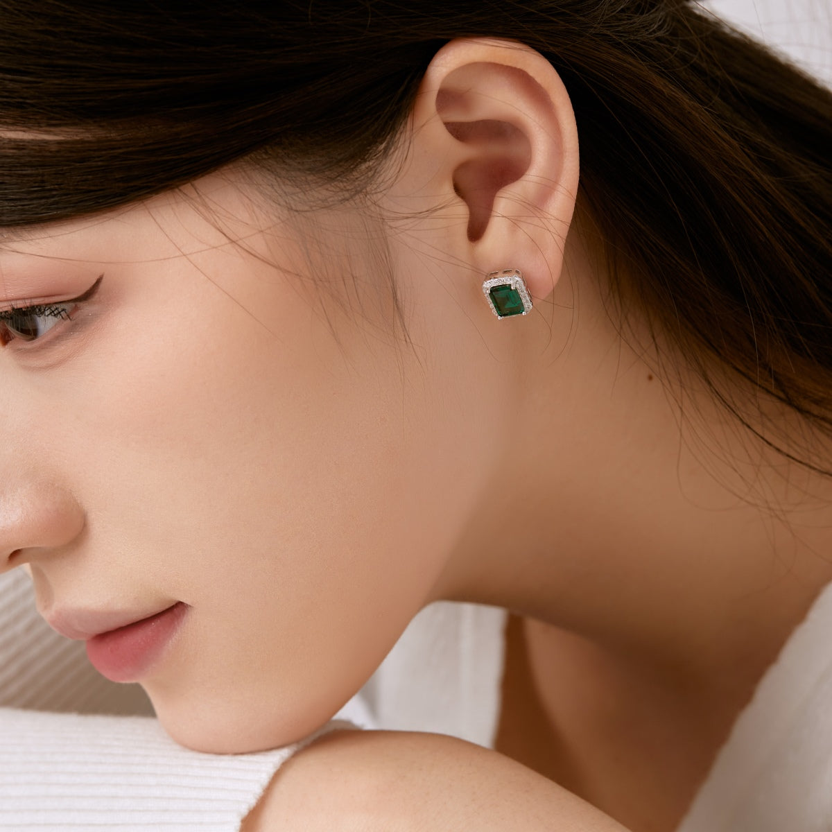 [ORA ]Luxurious Dainty Emerald Cut Banquet Earrings