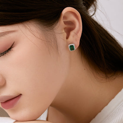 [ORA ]Luxurious Dainty Emerald Cut Banquet Earrings