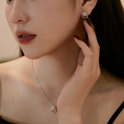 [ORA ]Sparkling Delicate Water Drop Shape Daily Earrings