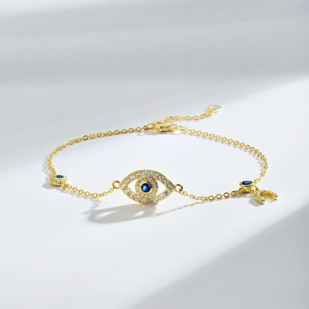 [ORA ]Dainty Eye Shape Necklace