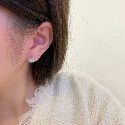 [ORA ]Classic Princess Round Shape Earrings