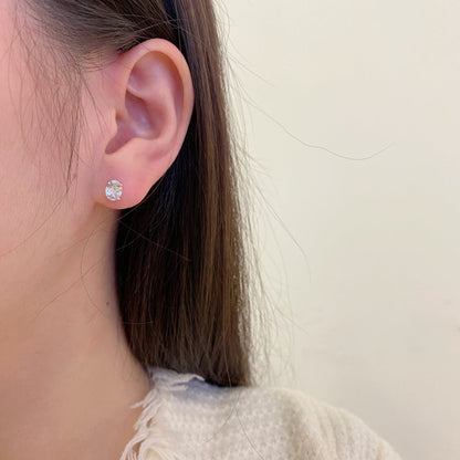 [ORA ]Oval Classic Dignified Elegant Earrings