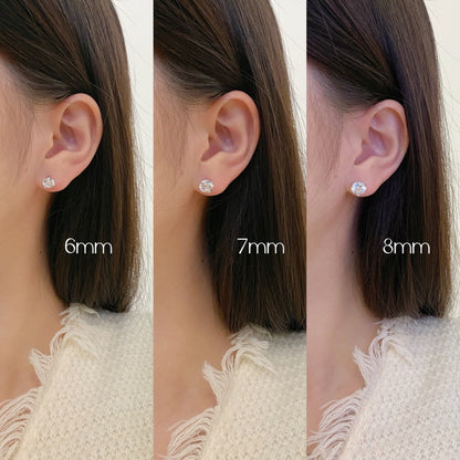 [ORA ]Dainty Round Shape Earrings