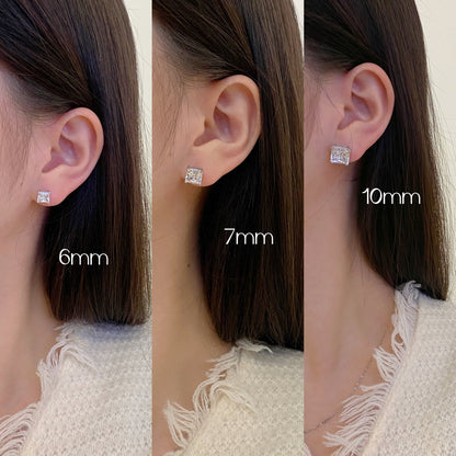 [ORA ]Delicate Square Shape Earrings