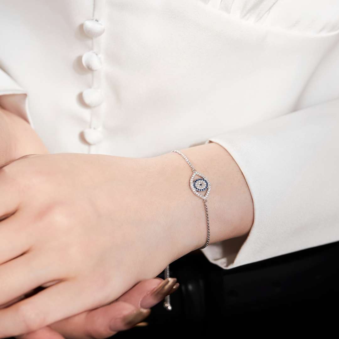 [ORA ]Dazzling Eye Shape Necklace