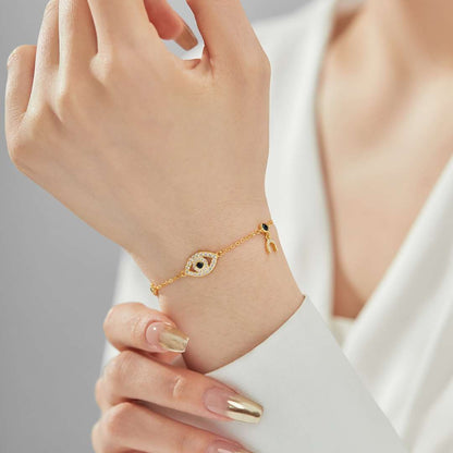 [ORA ]Dainty Eye Shape Necklace