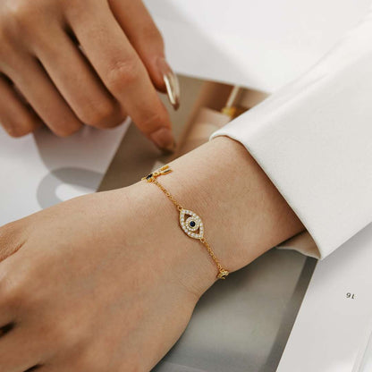 [ORA ]Dainty Eye Shape Necklace