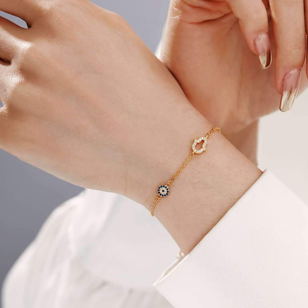 [ORA ]Gost Shape & Round Shape Necklace
