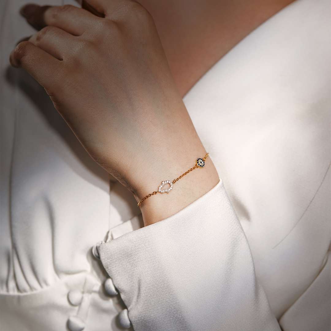 [ORA ]Gost Shape & Round Shape Necklace