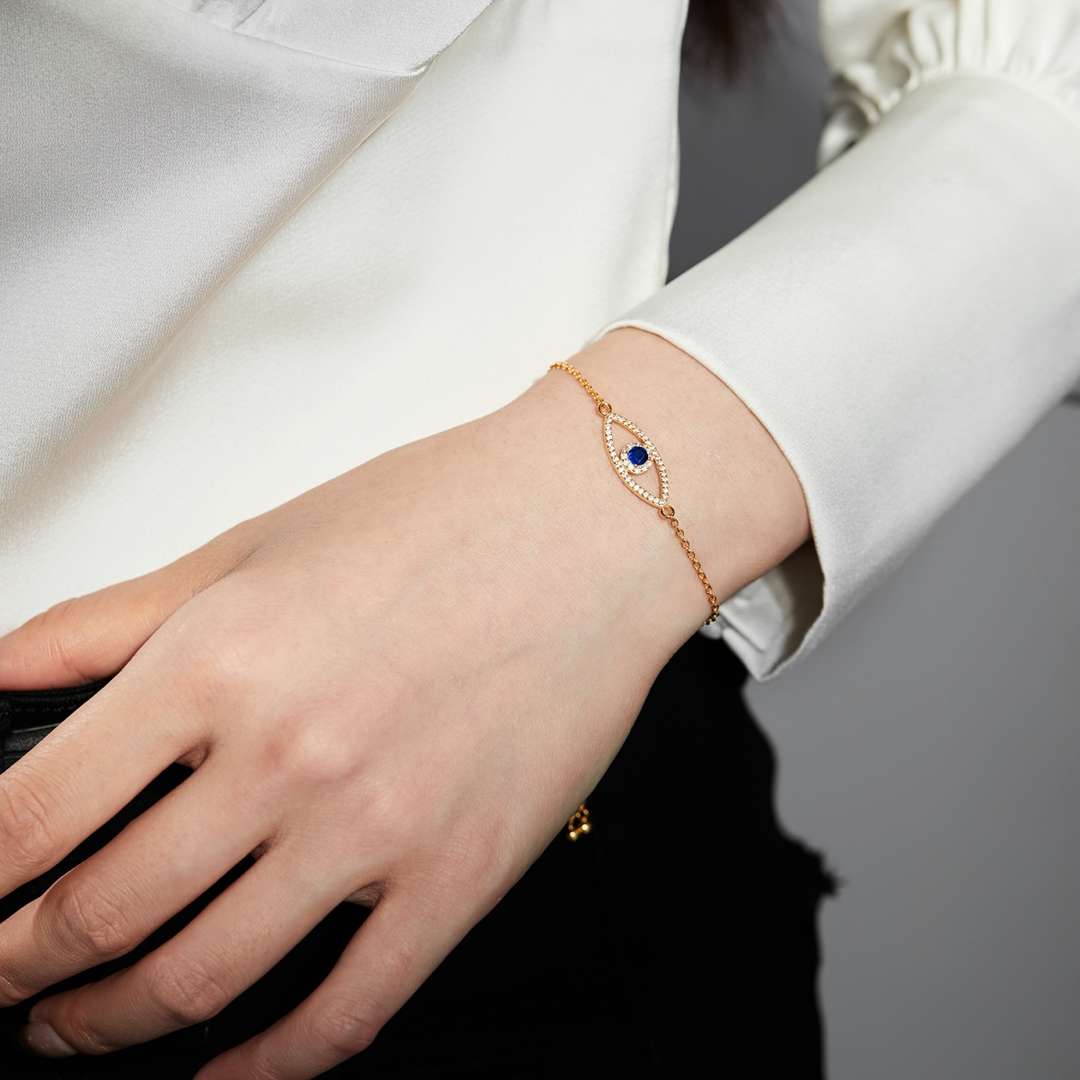[ORA ]Devil's Eye Hollow Design Bracelet