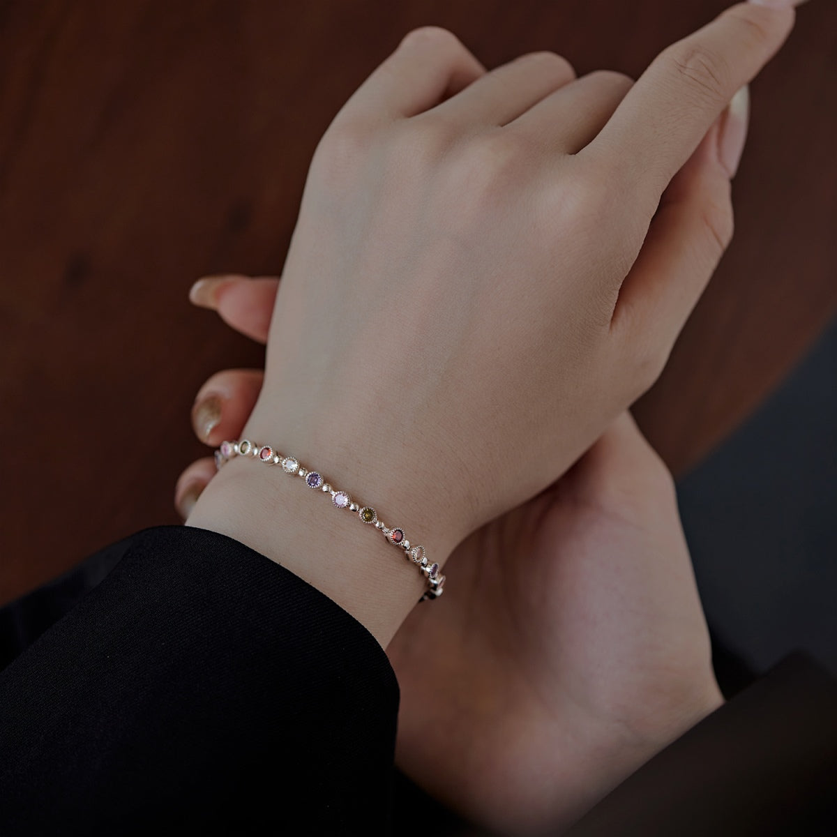 [ORA ]Sparkling Exquisite Round Cut Party Bracelet