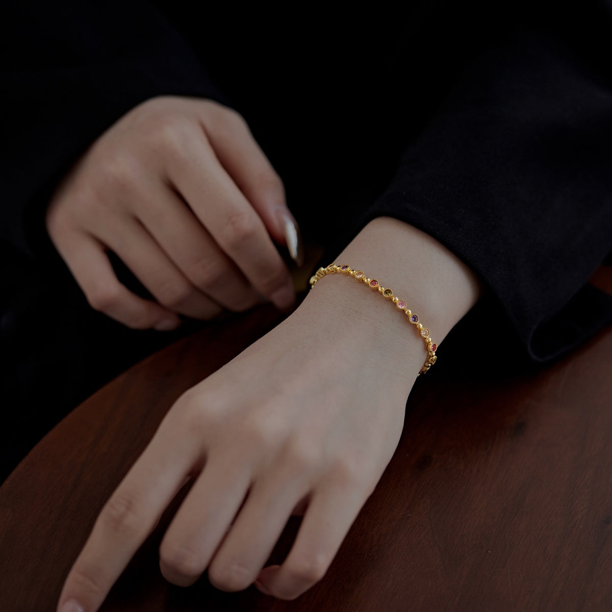 [ORA ]Sparkling Exquisite Round Cut Party Bracelet