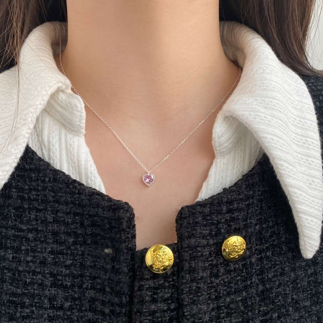 [ORA]Ornate Heart Shape Necklace
