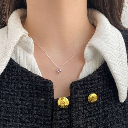 [ORA]Ornate Heart Shape Necklace
