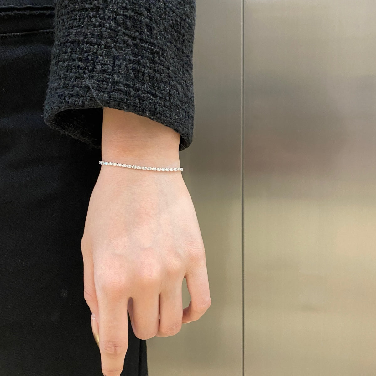 [ORA ]Elegant Emerald Cut Daily Bracelet