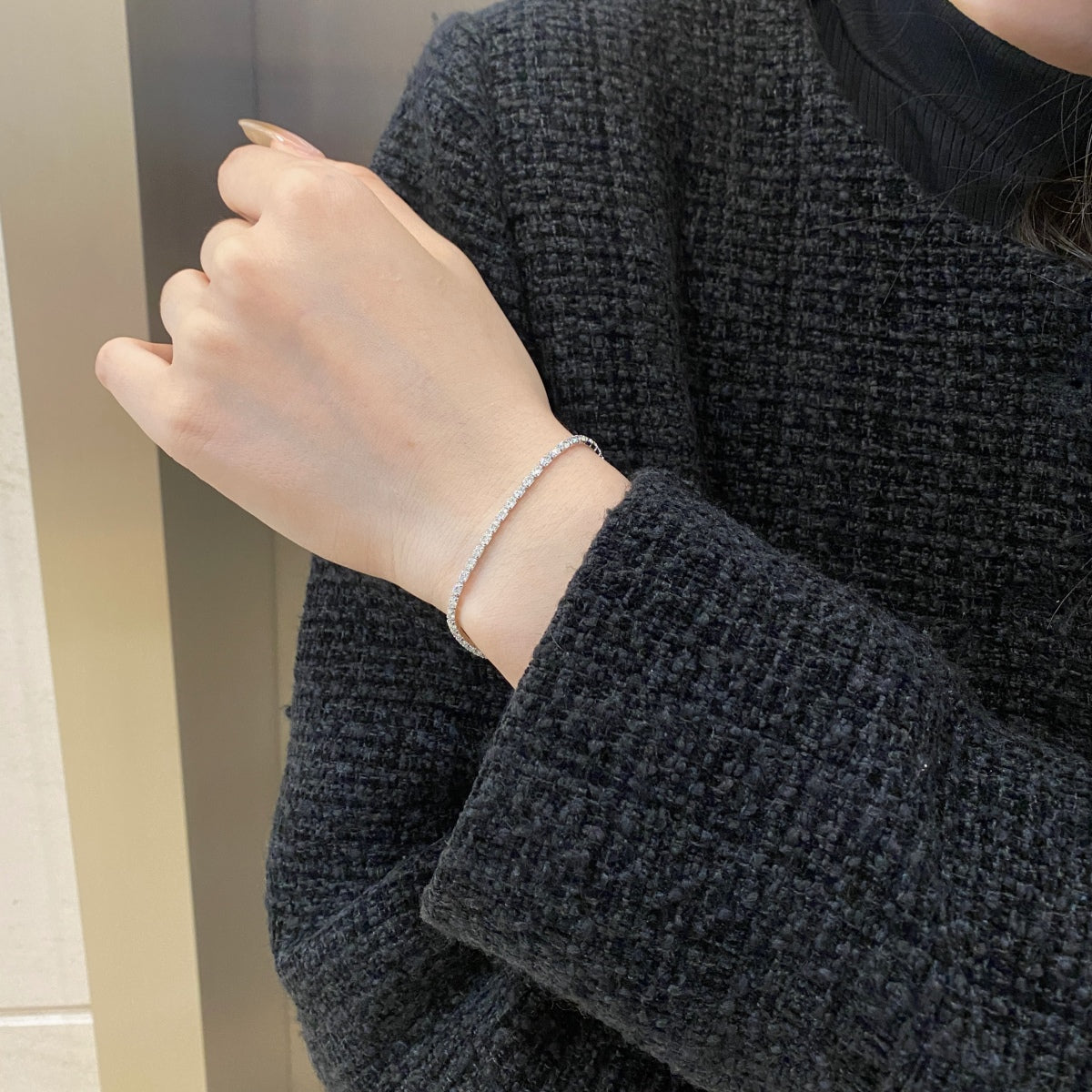 [ORA ]Elegant Emerald Cut Daily Bracelet