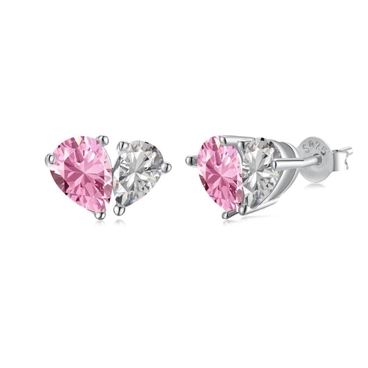 [ORA ]Dazzling Elegant Heart Cut Lover Earrings