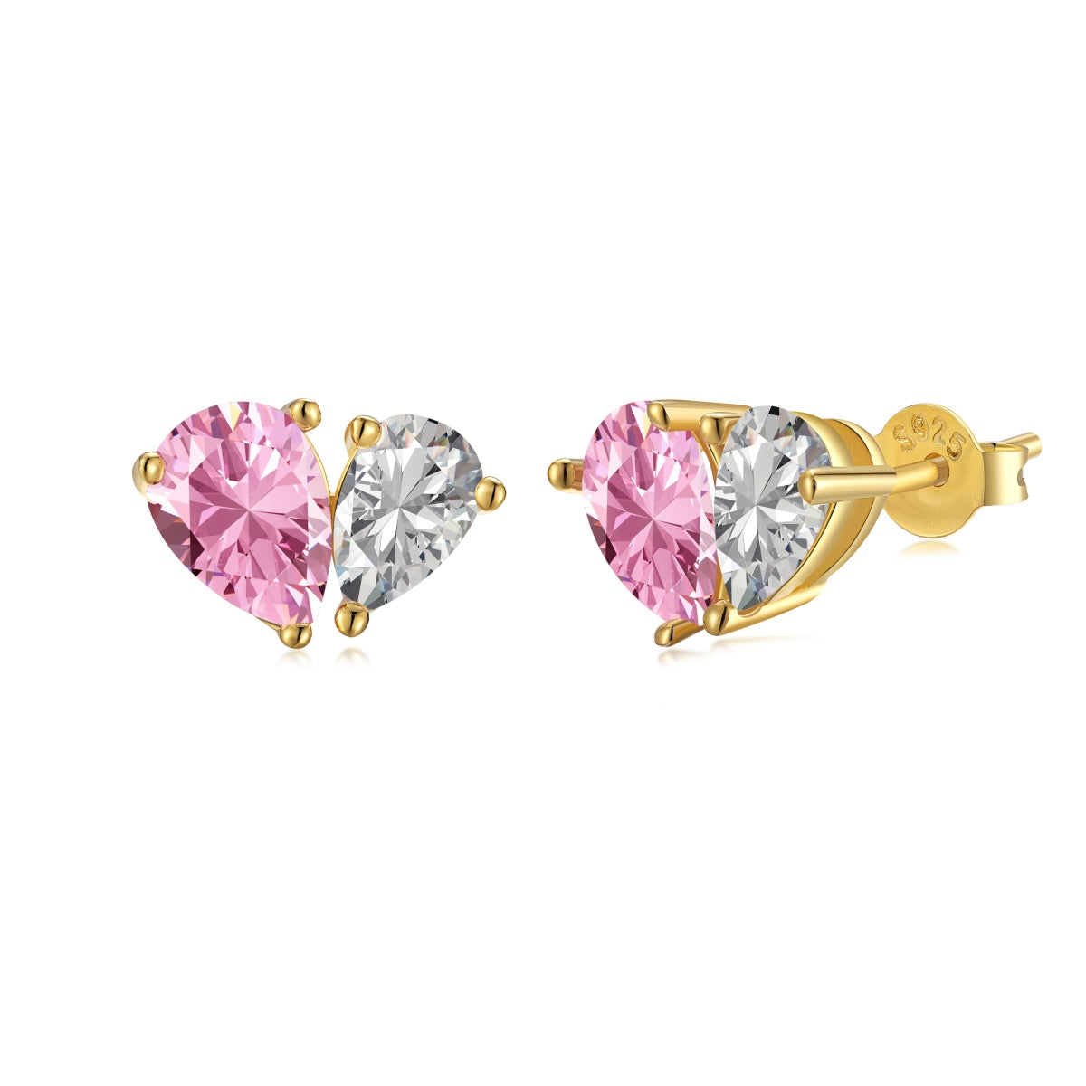 [ORA]Dazzling Elegant Heart Cut Lover Earrings
