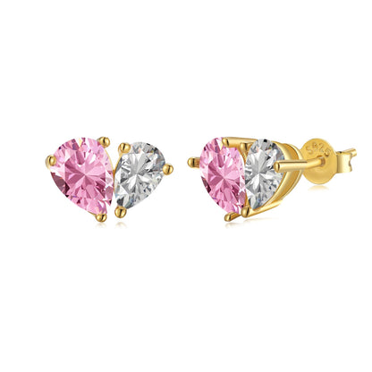 [ORA]Dazzling Elegant Heart Cut Lover Earrings