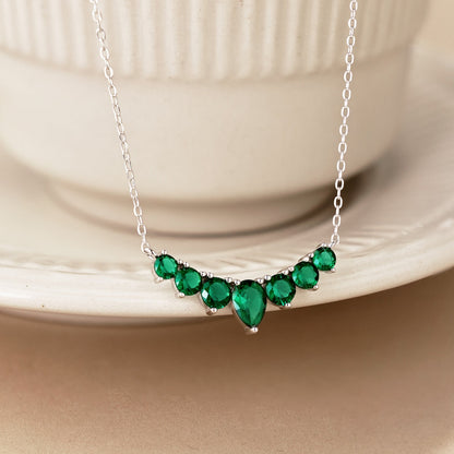 [ORA ]Dainty Colorful Heart Necklace