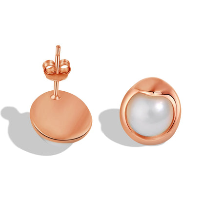 [ORA ]Dainty Bread Pearl Earrings