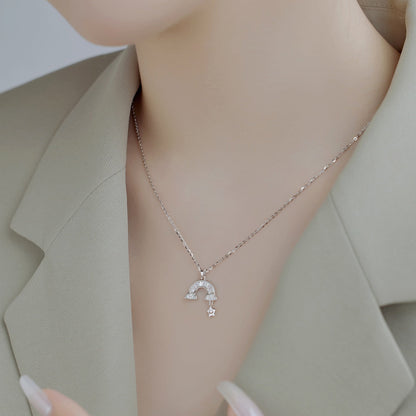 [ORA ]Unique Rainbow Star Necklace