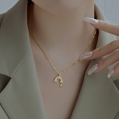[ORA ]Unique Rainbow Star Necklace