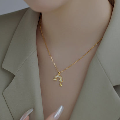 [ORA ]Unique Rainbow Star Necklace