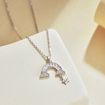 [ORA ]Unique Rainbow Star Necklace