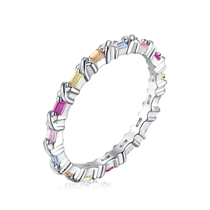 [ORA ]Charming Colorful Round Cut Daily Ring