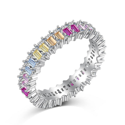 [ORA ]Splashy Ornate Emerald Cut Cocktail Ring